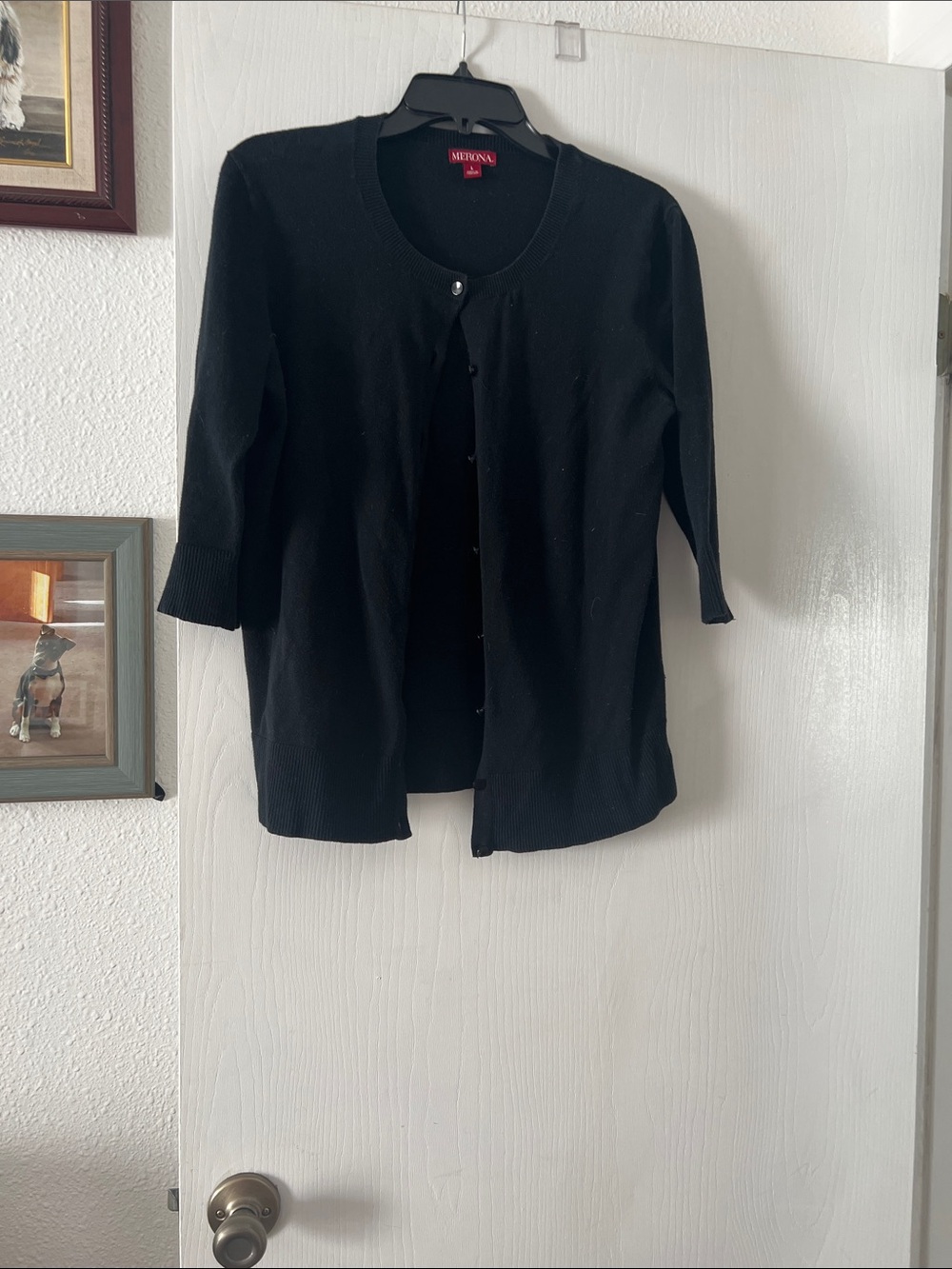 Merona Black Button-Front Women's Cardigan